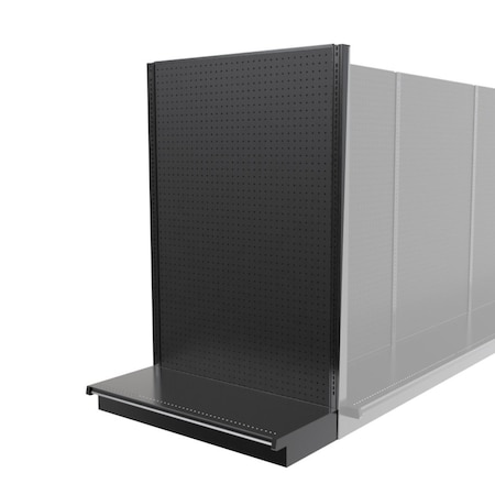 Lozier Gondola Shelving End Cap Black 48W 72H 19D P479S-EC